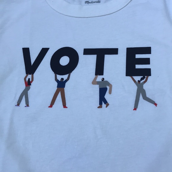 🆕Madewell VOTE Tees Made in USA New NWT - Picture 8 of 13